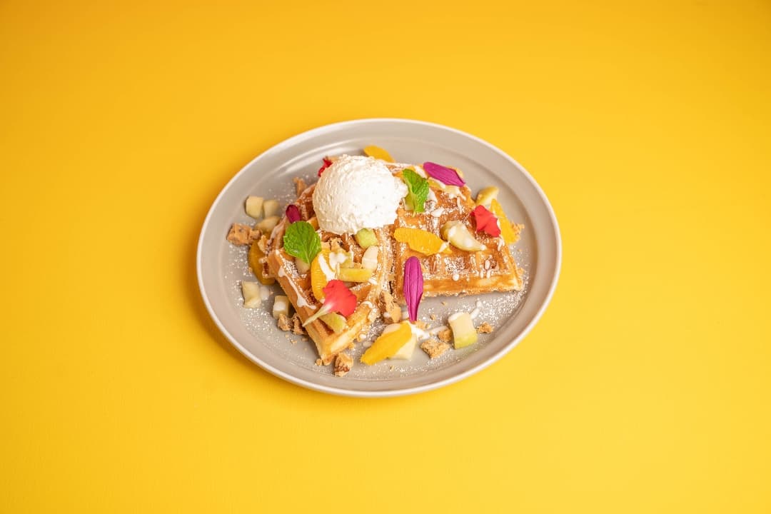 Caramel Green Apple Waffle